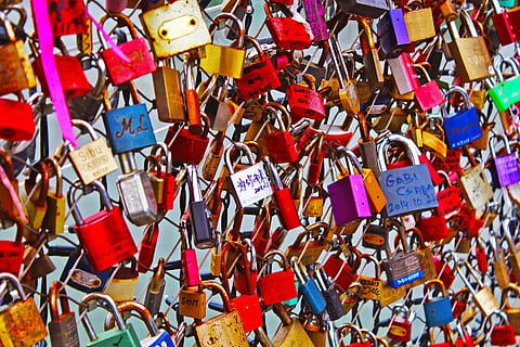 keys, locks, love lock bridge, padlock, europe, european, large group of objects HD wallpaper