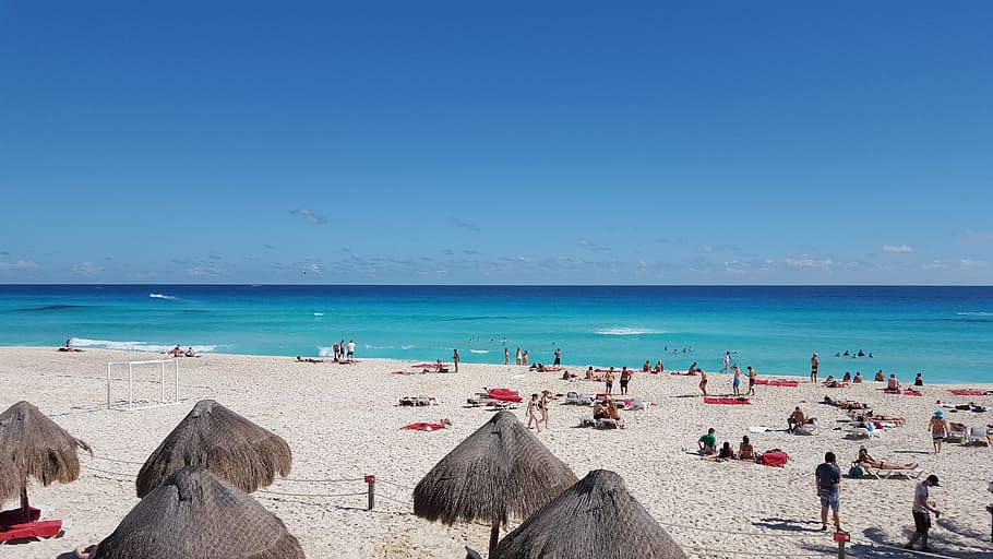 Cancun, Beach, Sun, Sand, Warm, sea, vacations, summer, coastline HD wallpaper