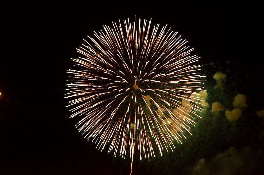 time lapse photography of fireworks, flame, firecracker, festival HD wallpaper