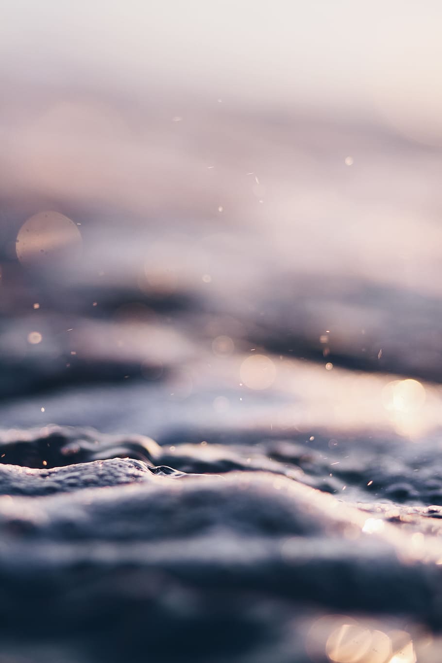 sea, ocean, water, waves, nature, blur, no people, selective focus HD wallpaper