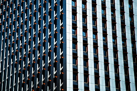 white and black structure, architecture, skyscraper, office Building HD wallpaper