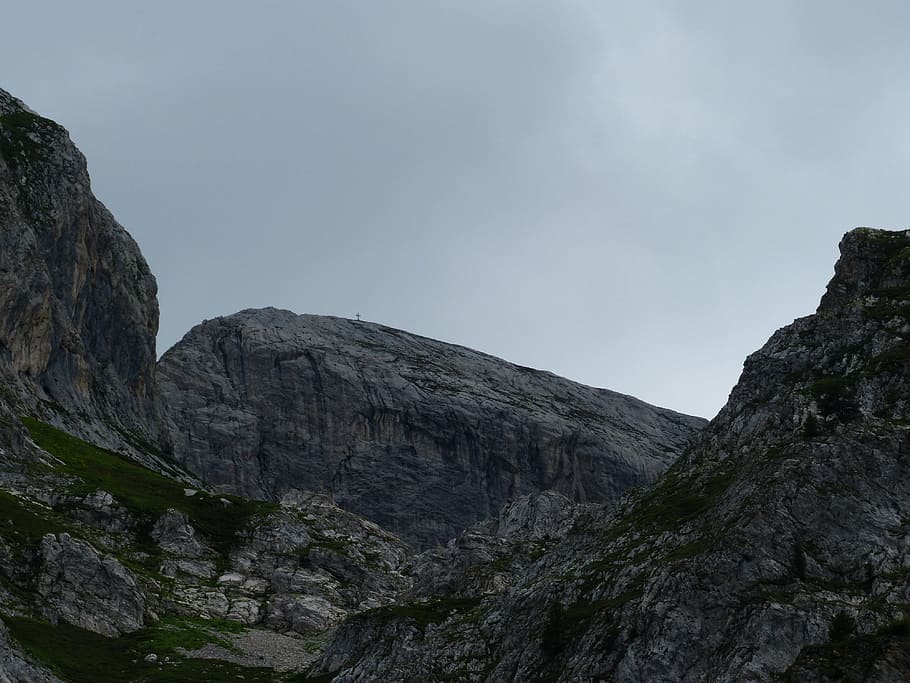 mountains, trueb, even, trist, mountain summit, summit cross HD wallpaper