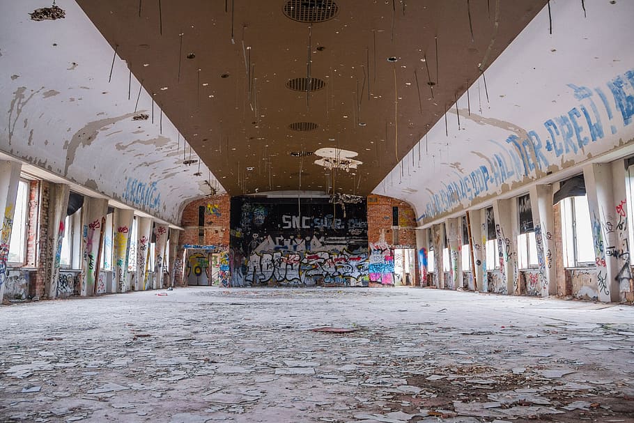lost place, continental, hanover, leave, factory, architecture HD wallpaper