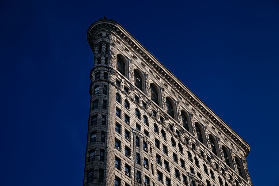 Facade of the Flatiron building, architecture and Cityscape, built Structure HD wallpaper