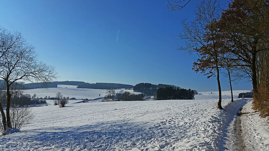 snow, winter, sun, landscape, highlands, weather, cold temperature HD wallpaper