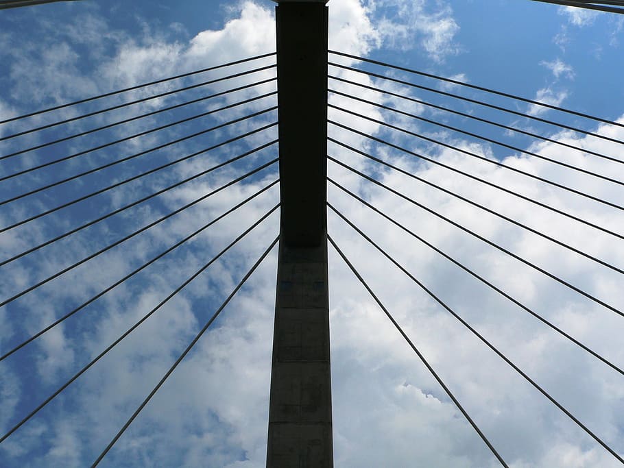 budapest, megyeri bridge, architecture, cloud, cloud - sky HD wallpaper