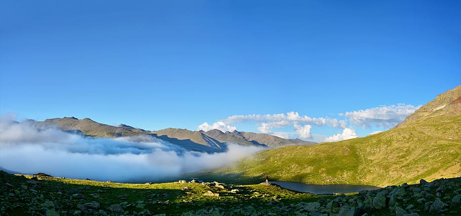 green mountain during daytime, turkey, nature, landscape, kaçkars, HD wallpaper