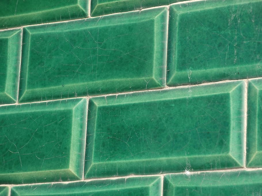 Tiles, Green, Wall, Pattern, Geometric, design, backdrop, decor HD wallpaper