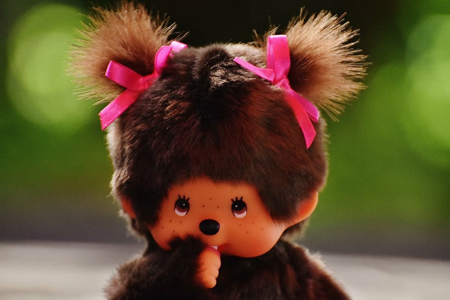 Hd Wallpaper Monchhichi Soft Toy Cult Cute Toys Children Funny Sweet Wallpaper Flare