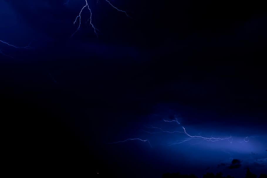 time lapse photography of lightning, lightning, dark, sky, night HD wallpaper