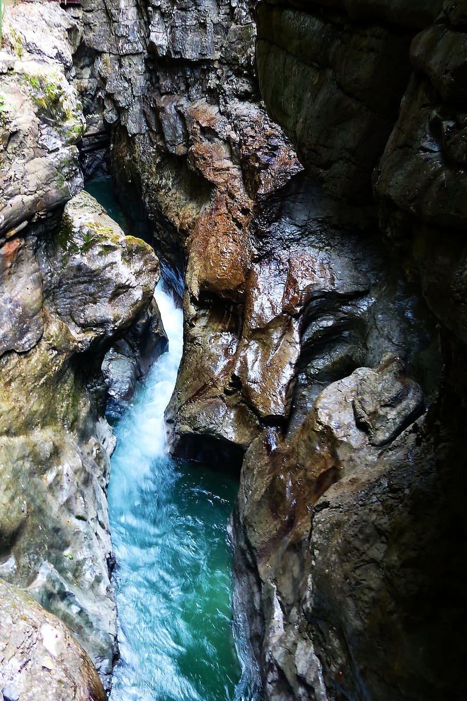 stream river between rocks, breitachklamm, oberstdorf, allgäu, HD wallpaper