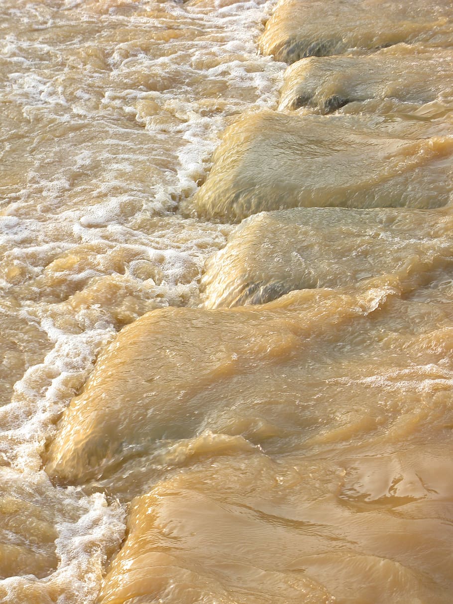 Mud, Rivers, Water, no people, wave, motion, nature, sea, aquatic sport HD wallpaper