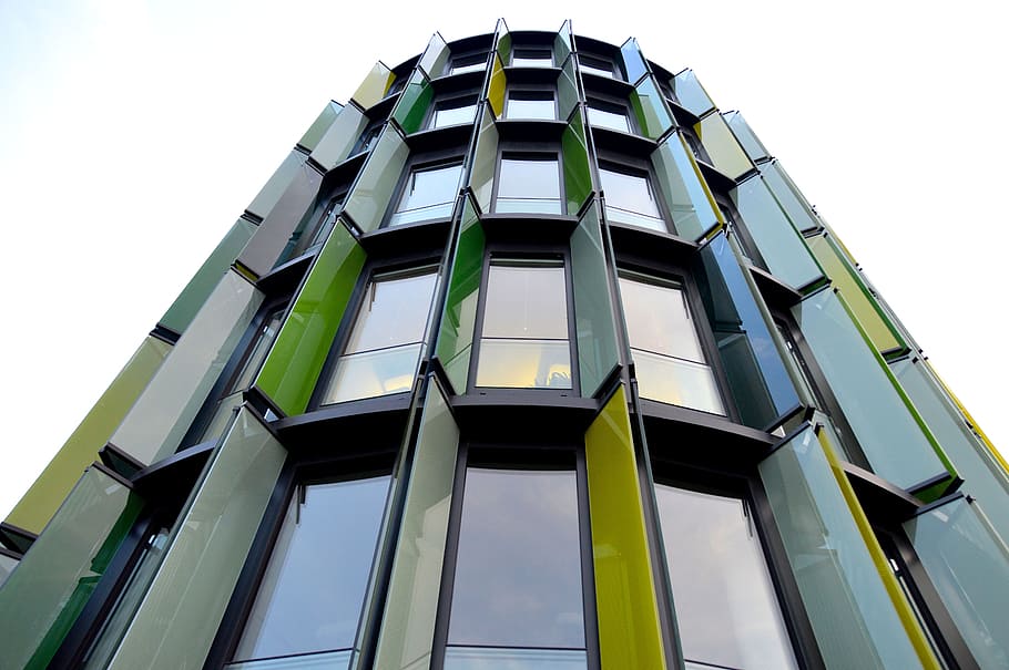building construction, skyline, sunscreen, facade, cologne HD wallpaper