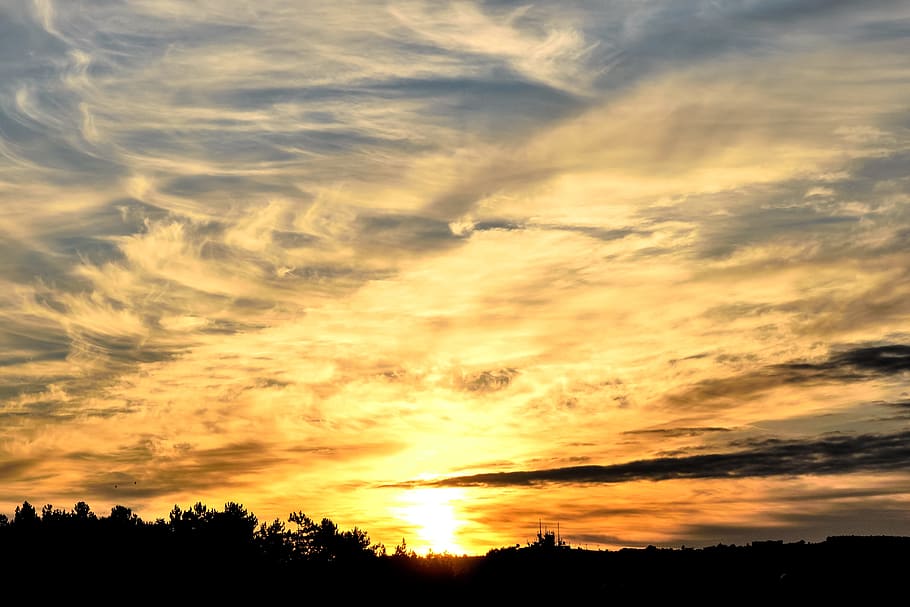 Sunrise, Memory, Holiday, summer, sky, sunset, silhouette, nature HD wallpaper