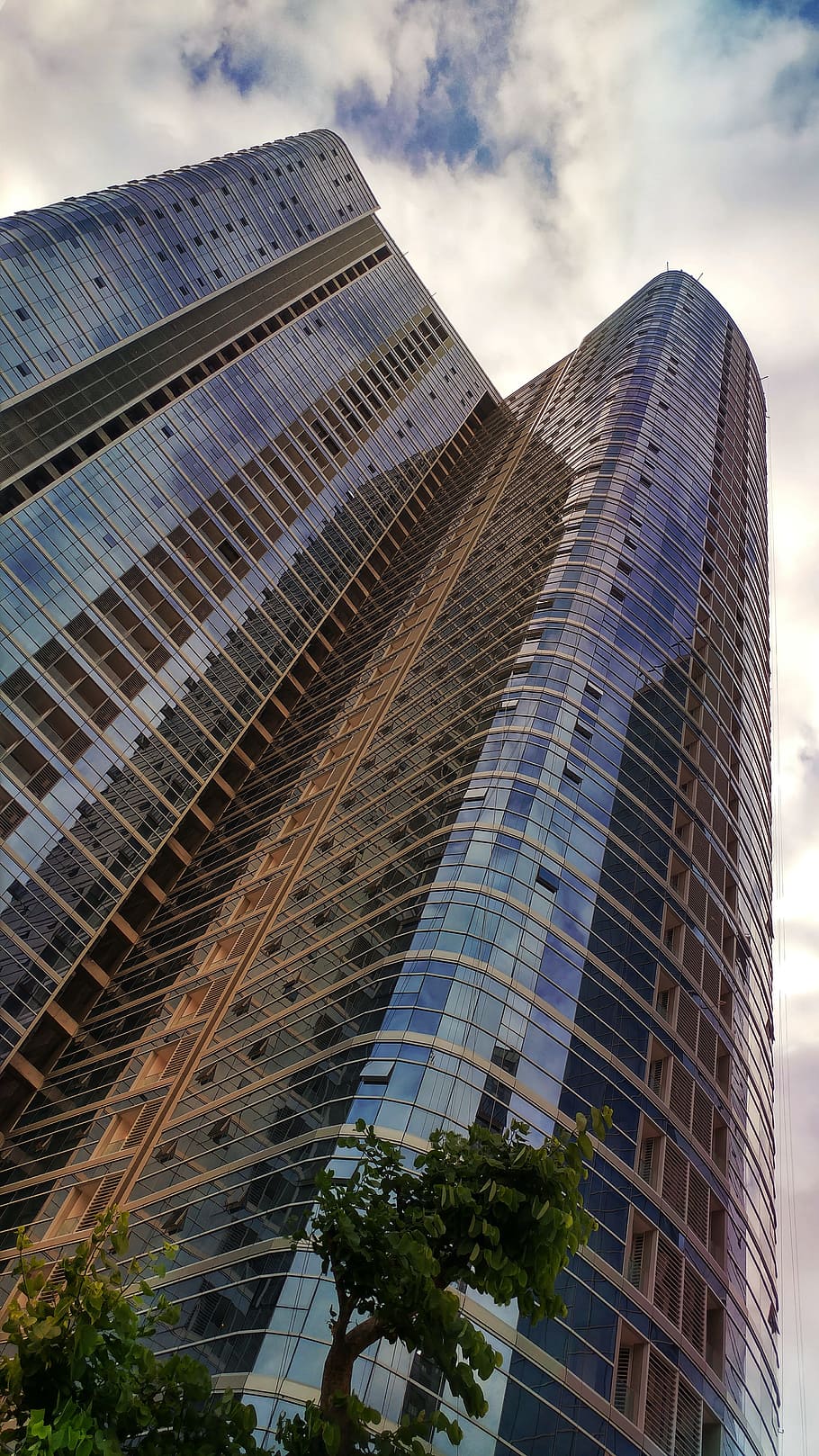buildings, facade, modern, tower, curtain, building exterior HD wallpaper