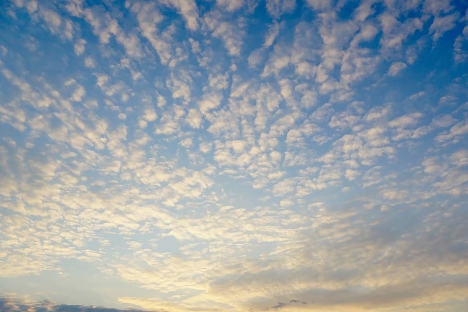 sky, blue sky, fleecy, clouds, the sky, nice weather, cloudiness HD wallpaper
