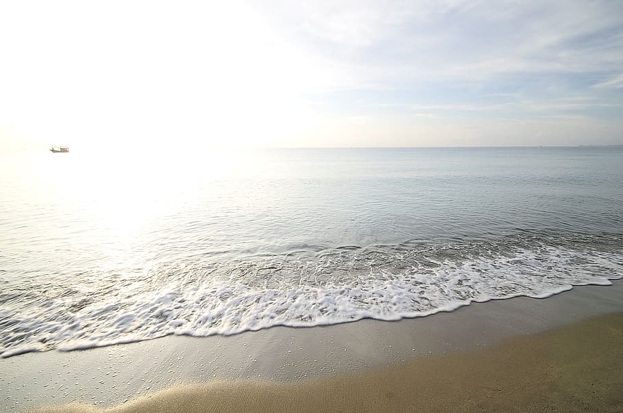 sea, sky, sandy beach, water, beauty in nature, scenics - nature HD wallpaper