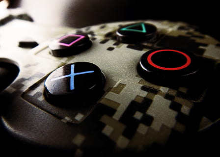 grey game controller, video game, play station, arts culture and entertainment HD wallpaper