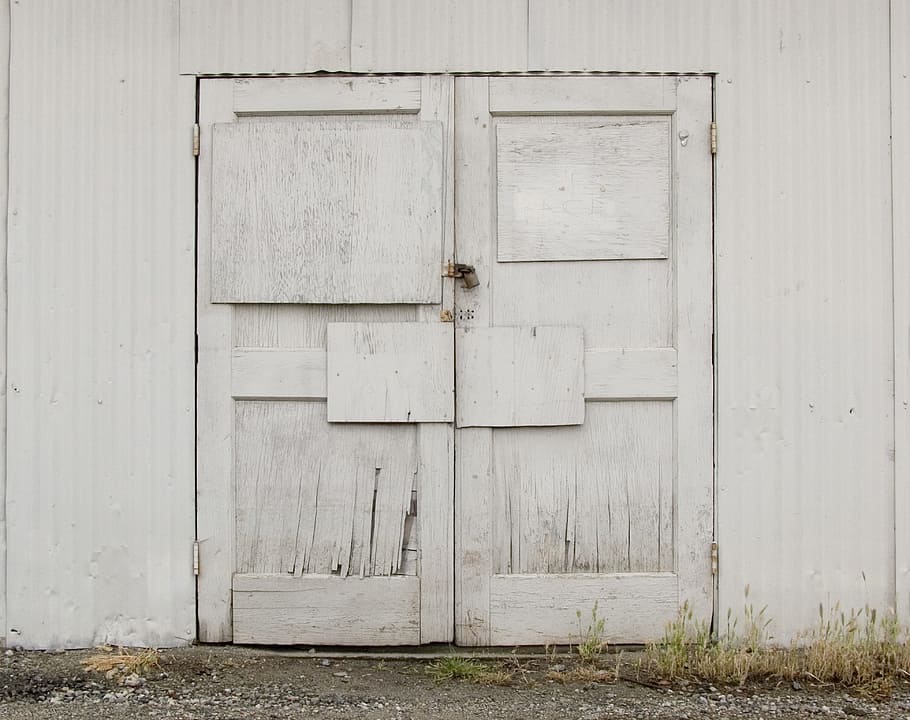 Door, Wall, Building, Creepy, Spooky, warehouse, winery, old, HD wallpaper