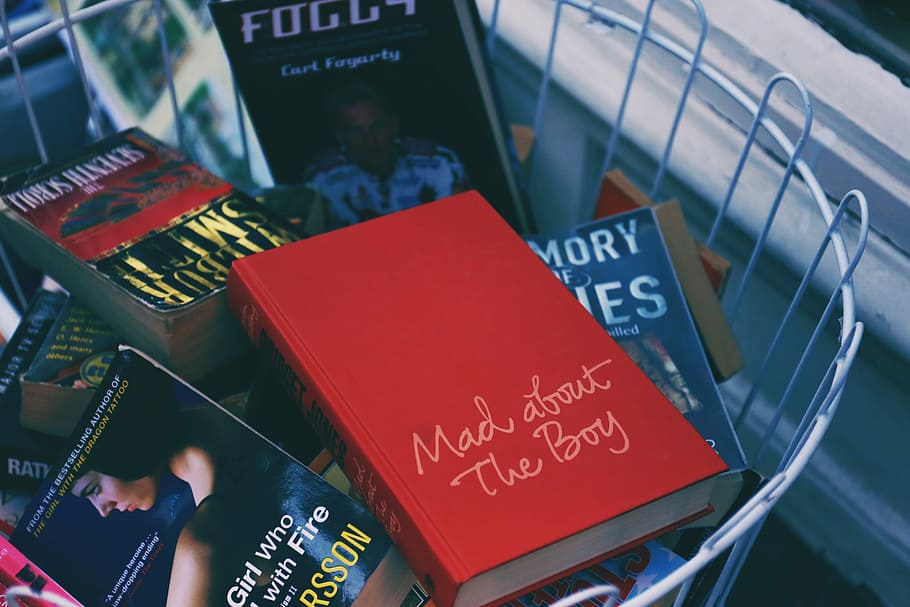 Capturing what I find beautiful, stack of books on gray rack HD wallpaper