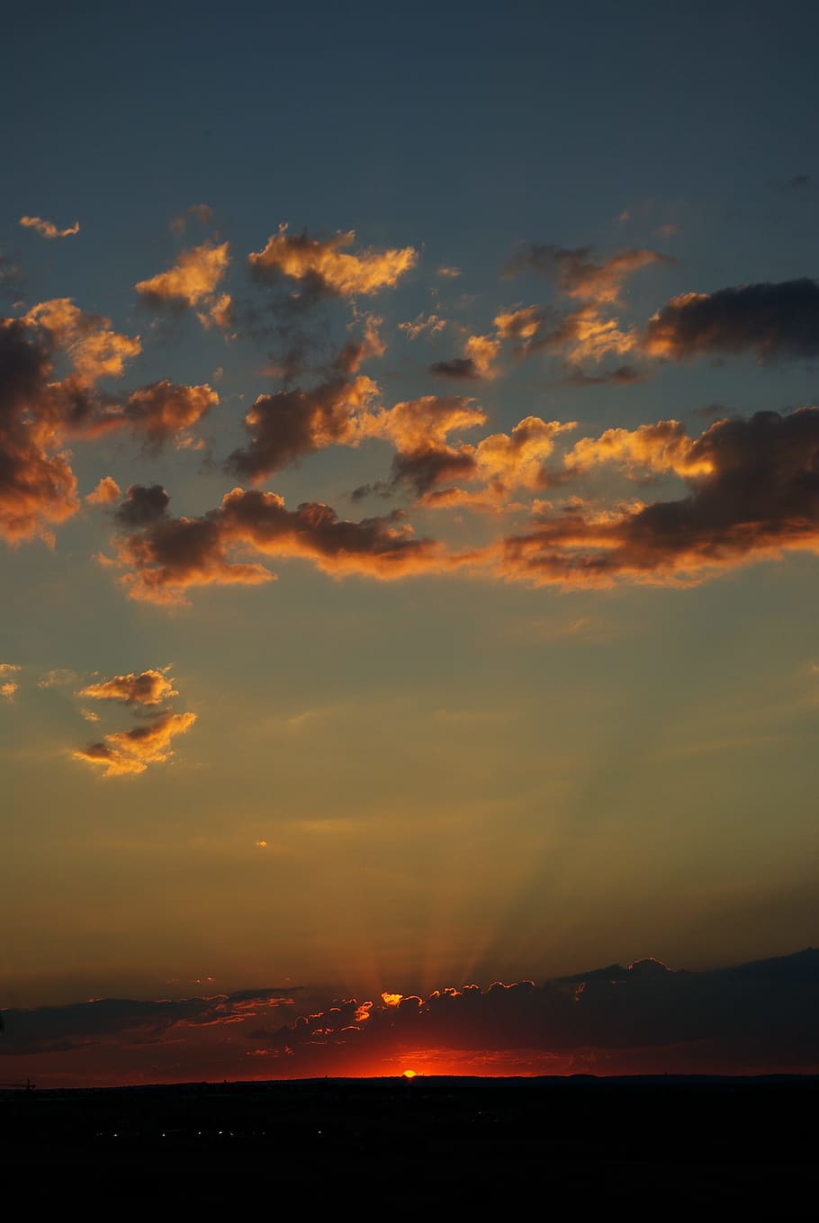 Sunset, Clouds, Gauteng, fiery, south africa, orange, sky, morning HD wallpaper