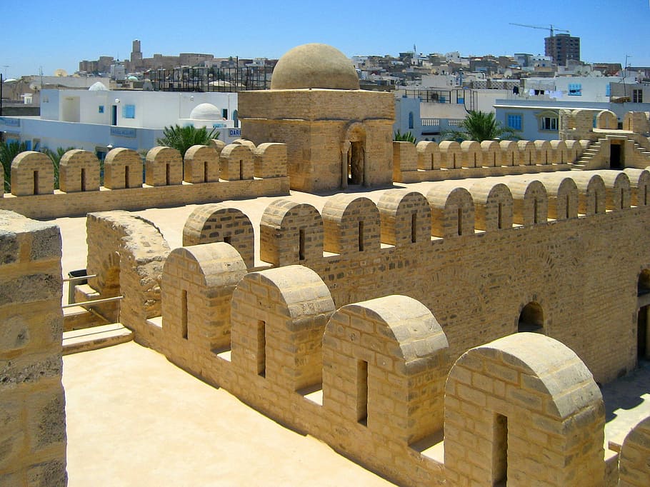 Ribat, Sousse, Fortress, Tunisia, Wall, history, architecture, HD wallpaper