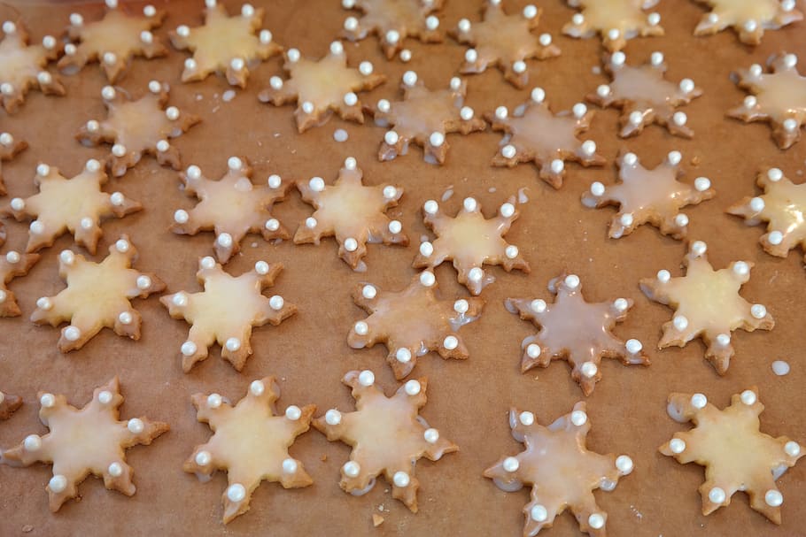 cookie, asterisk, bake, christmas time, sweet, delicious, nibble HD wallpaper