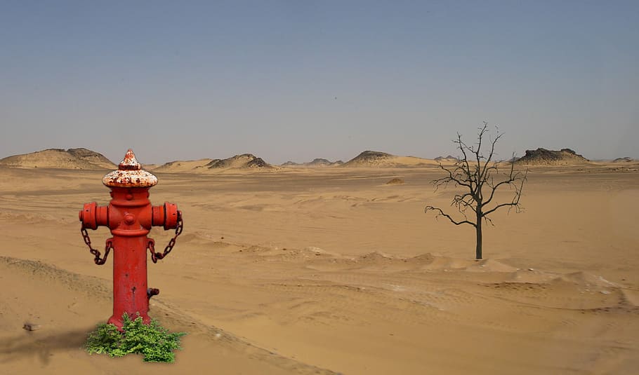 Desert, Water, Sand, Dry, Africa, abstract, no people, sky HD wallpaper