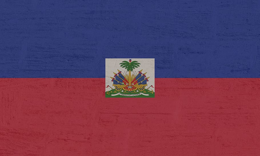 haiti, flag, international, art and craft, wall - building feature, HD wallpaper