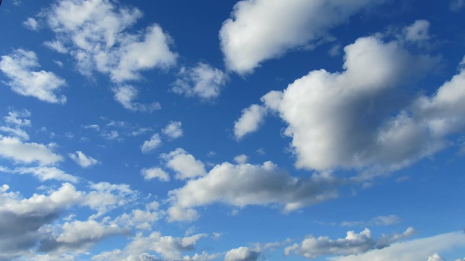 clouds, landscape, sky, blue, nature, weather, air, day, cloud - Sky HD wallpaper