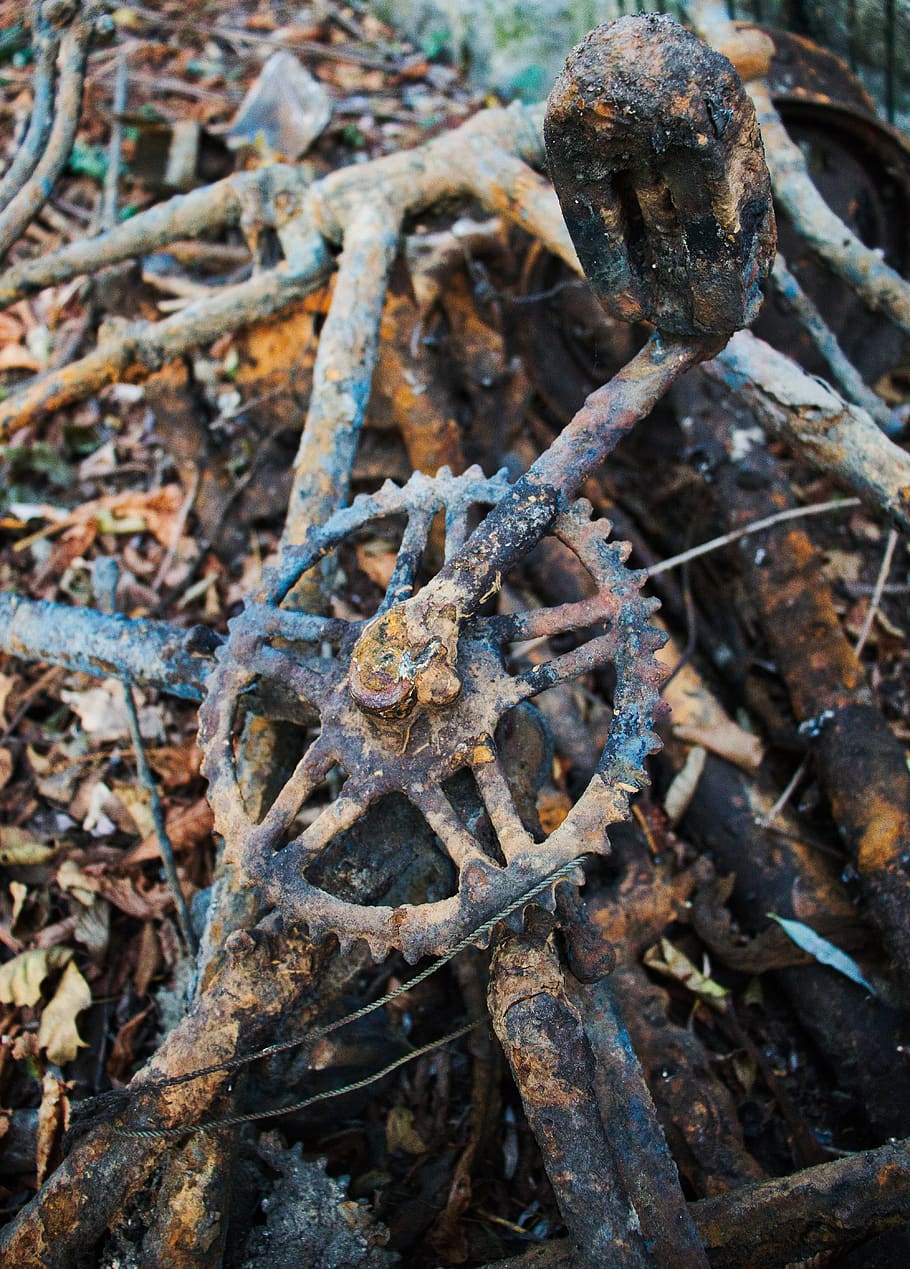 rust, scrap, wreck, decay, rusted, rusty, scrap sculpture, abandoned HD wallpaper
