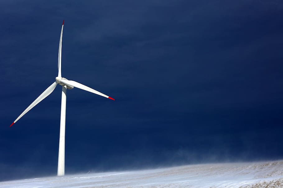 windmill, dark, mountain, air, travel, turbine, wind turbine HD wallpaper