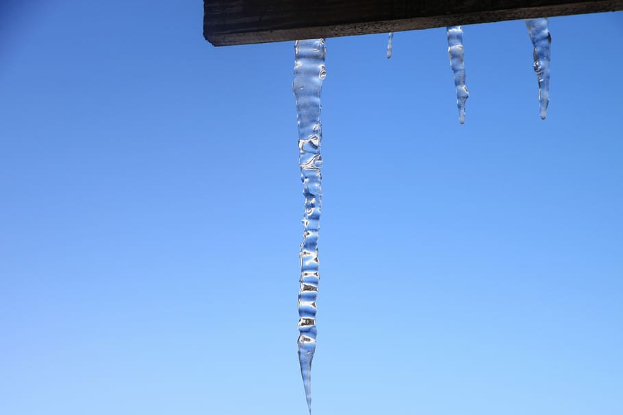 Cold, Dam, Hanging, House, Ice, Icicles, roof, snow, white HD wallpaper