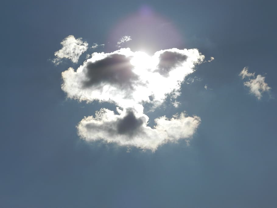 Clouds, Sun, Sky, nature, blue, weather, cloud - Sky, backgrounds HD wallpaper