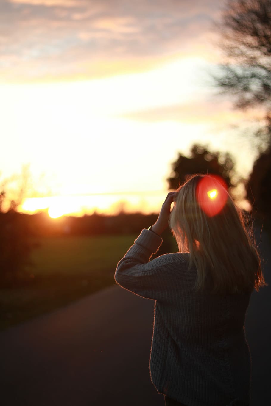 Tumblr Girl On Street Sun Stock Photo 1300690222