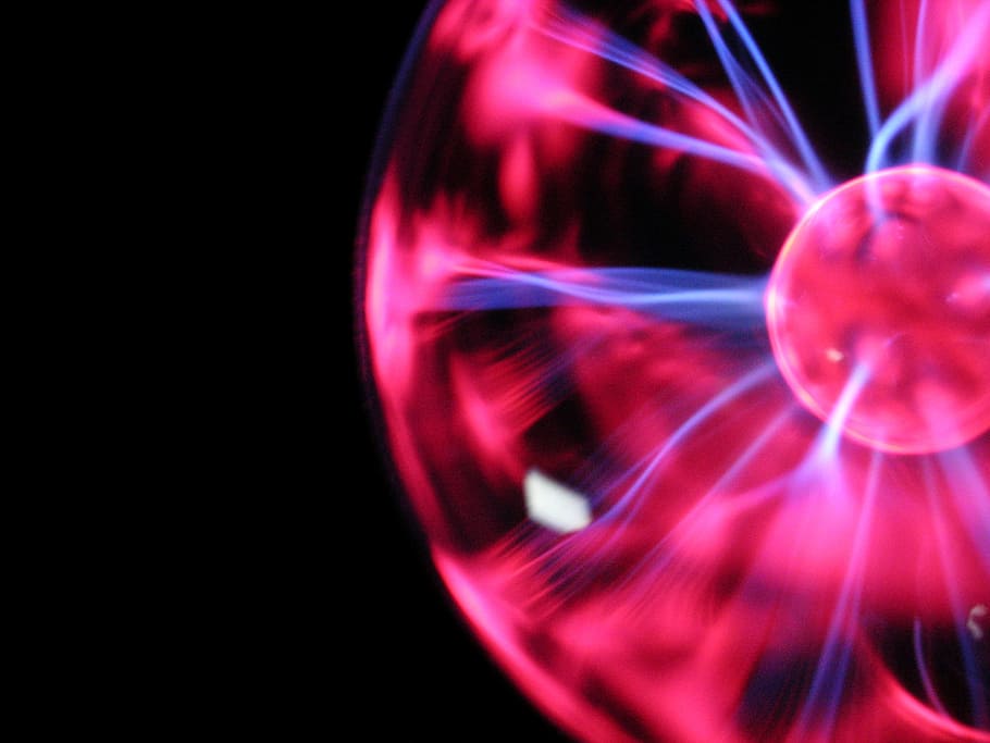red plasma ball, Abstract, Light, Background, Texture, pattern HD wallpaper