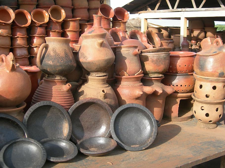 pottery, clay, crafts, large group of objects, ceramics, choice HD wallpaper
