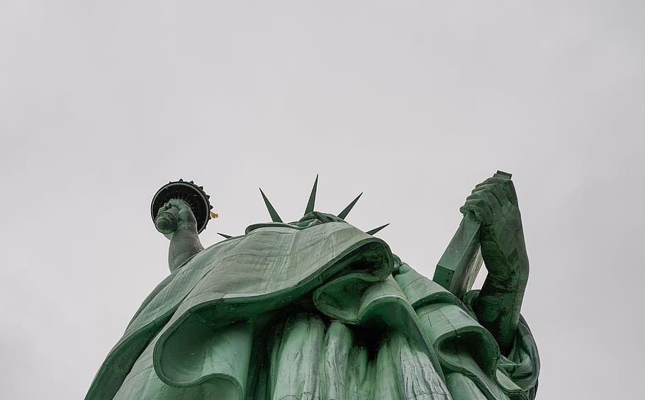 Statue of Liberty, famous, monument, dom, landmark, usa, america, HD wallpaper