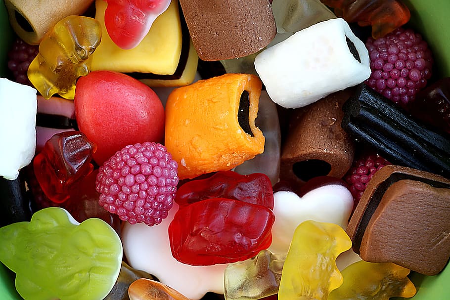 assorted candy lot, haribo, confekt, colorado, gummibärchen, HD wallpaper
