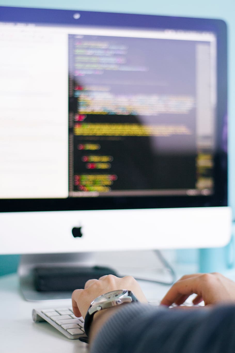 Coding Code Laptop Blur, web Design, technology, business, computer HD wallpaper