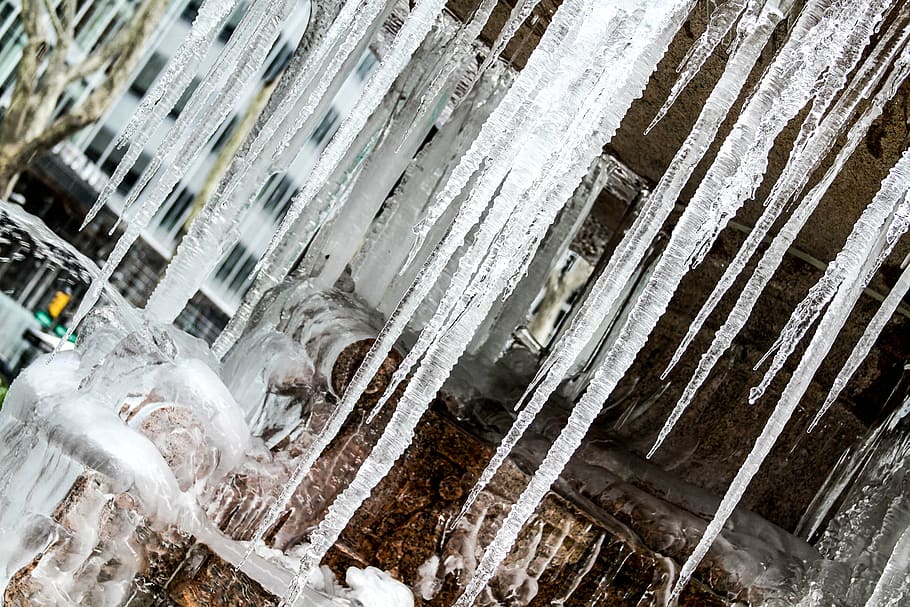 close-up, cold, ice, icicles, cold temperature, architecture HD wallpaper