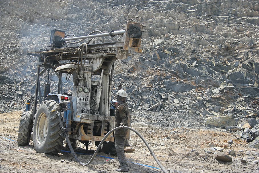 Exploration, Mining, Geology, fora, machinery, industry, day HD wallpaper