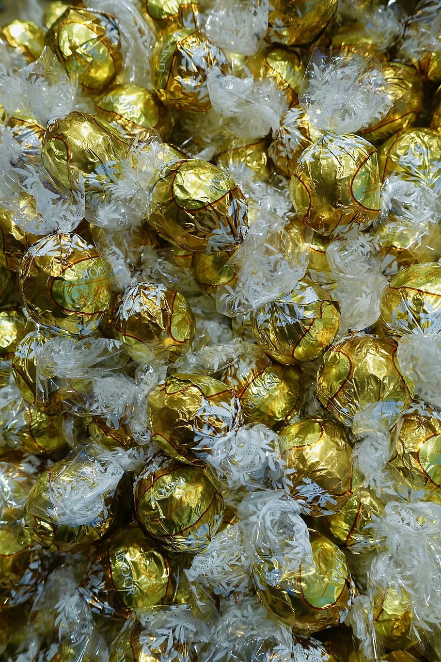 sweets, chocolate, candy, balls, wrapped, bonbon, confection, HD wallpaper