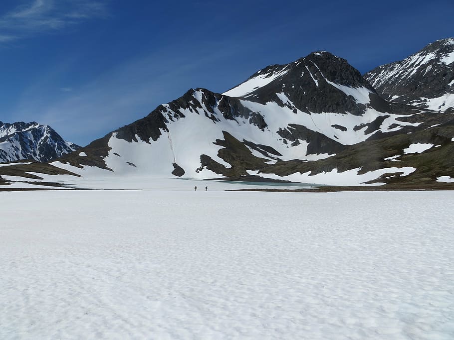 snow, mountains, hike, alaska, nature, landscape, outdoor, snow mountain HD wallpaper