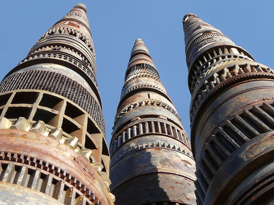 tower, towers, achitecture, artwork, metal, iron, architecture HD wallpaper
