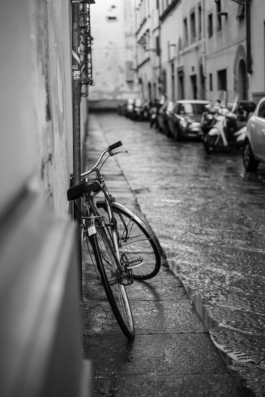 transportation, bicycles, wheels, hobby, cycling, parked, parking HD wallpaper