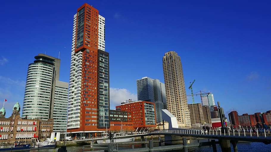 rotterdam, architecture, tower, buildings, city, luxor, quay HD wallpaper