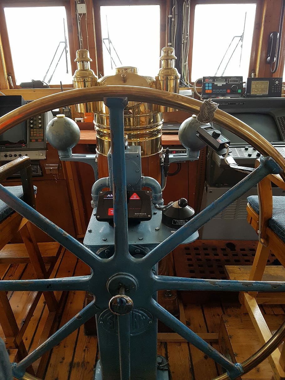 Wheelhouse, Vessel, Bridge, day, industry, nautical vessel HD wallpaper