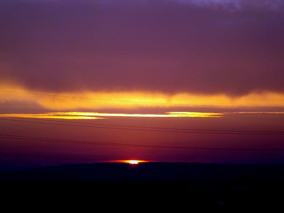 sunset, sky, cloud, in the evening, cloud - sky, beauty in nature HD wallpaper