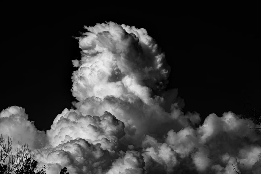nature, clouds, trees, branches, silhouette, sky, cloud - sky HD wallpaper
